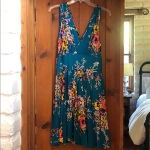 Trashy Diva 10 Doris Midi Dress Turquoise Floral